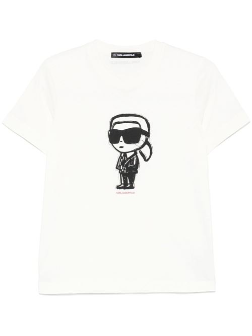 T-shirt donna maniche corte Karl Lagerfeld | A1W17126B09